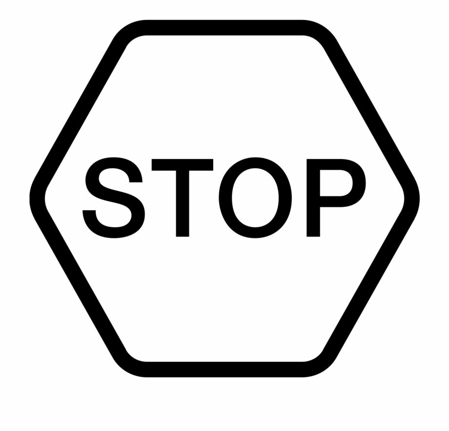 Stop Vector Seal Sign