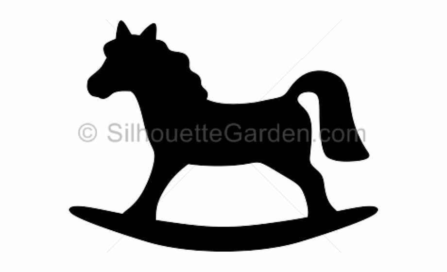 Rocking Horse Silhouette Clipart