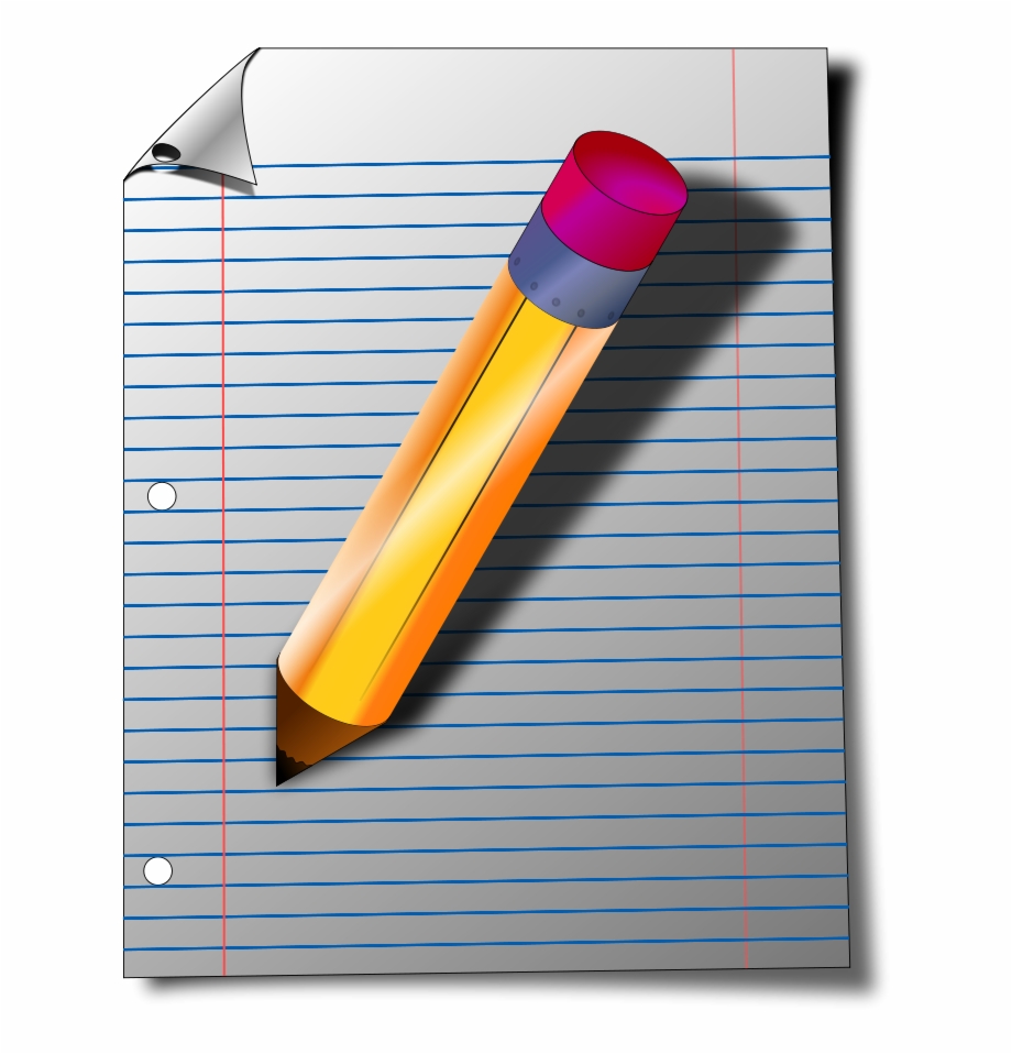 Notepad Png Pencil And Paper Png