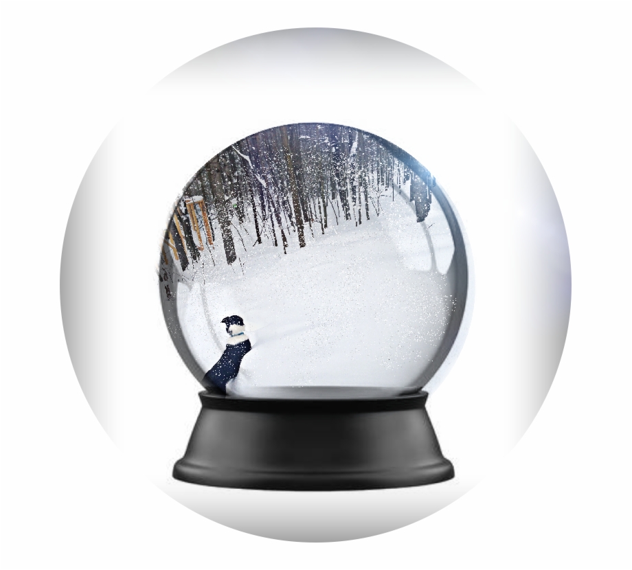 Snowy Image Crystal Ball Glass Globe Png