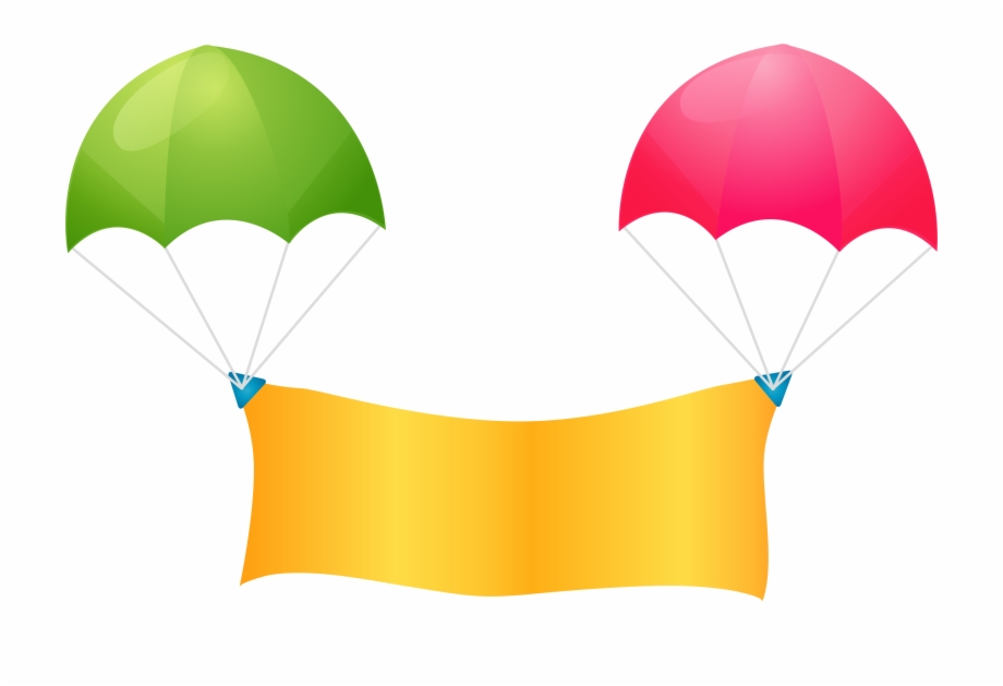 hot air balloon with banner clipart
