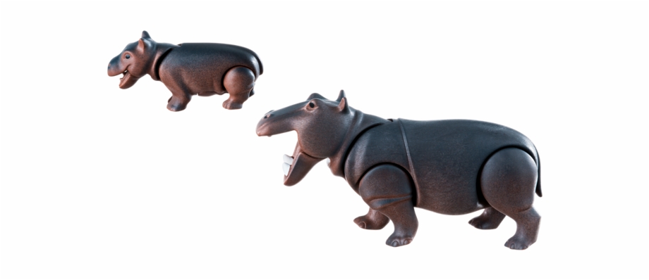 Playmobil Hippo With Calf Playmobil Hippo Toys