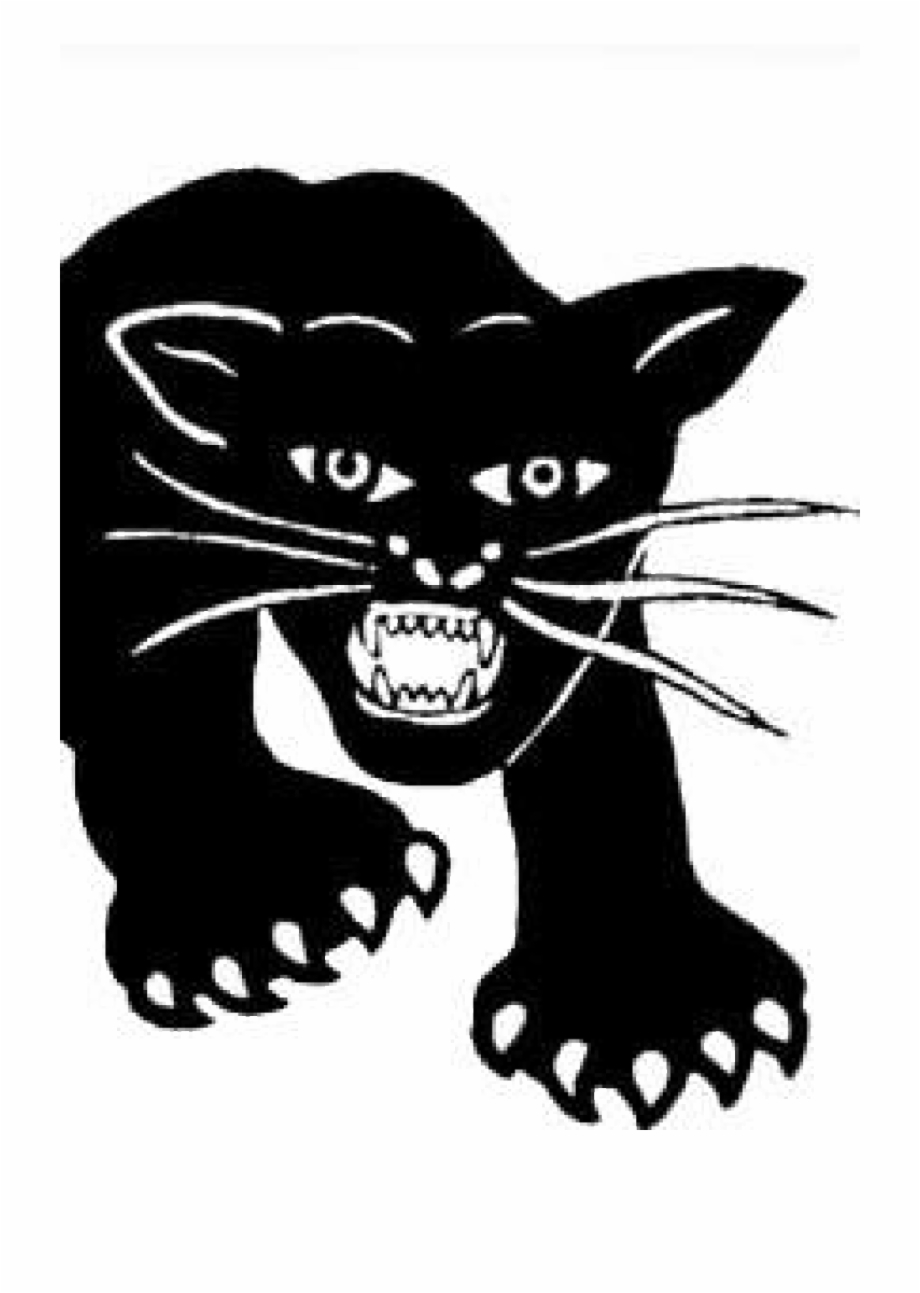 Cropped Black Panter Logo Logo Black Panther Party