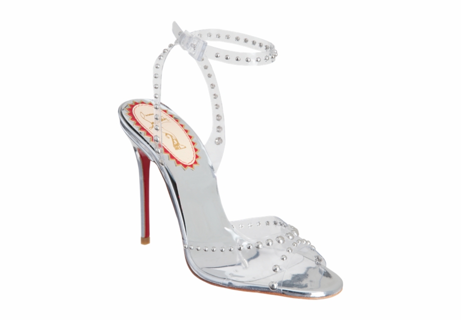 Christian Louboutin Icone A Clous Sandals Clear Silver