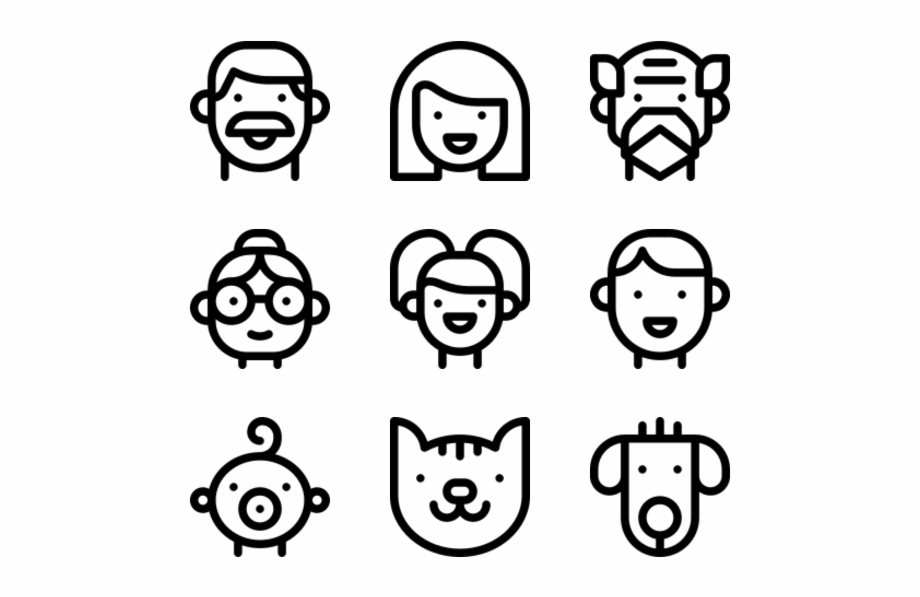 Family Hand Drawn Icon Png