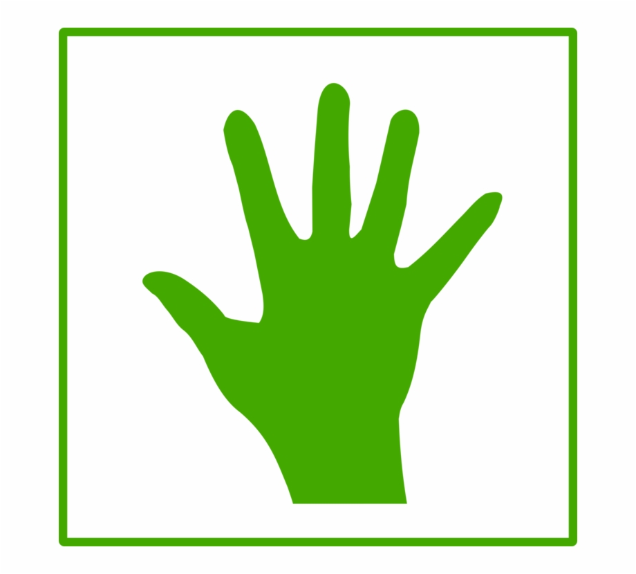 Computer Icons Hand Symbol Green Circle Green Hand