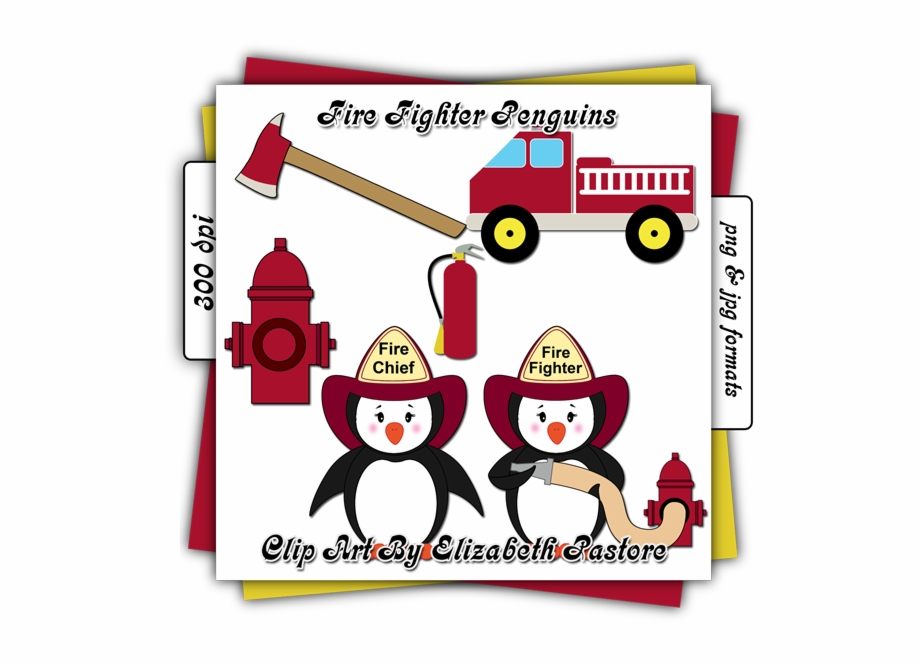 Firefighter Clip Art Penguin Firefighter