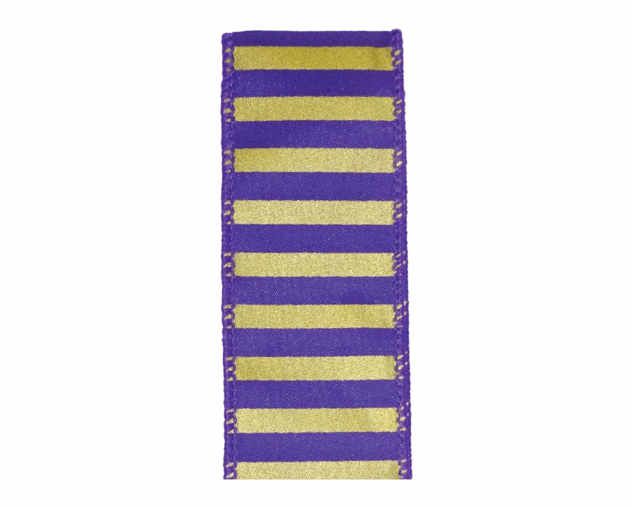 9 Wired Spirit Stripe Ribbon Purple Gold 10