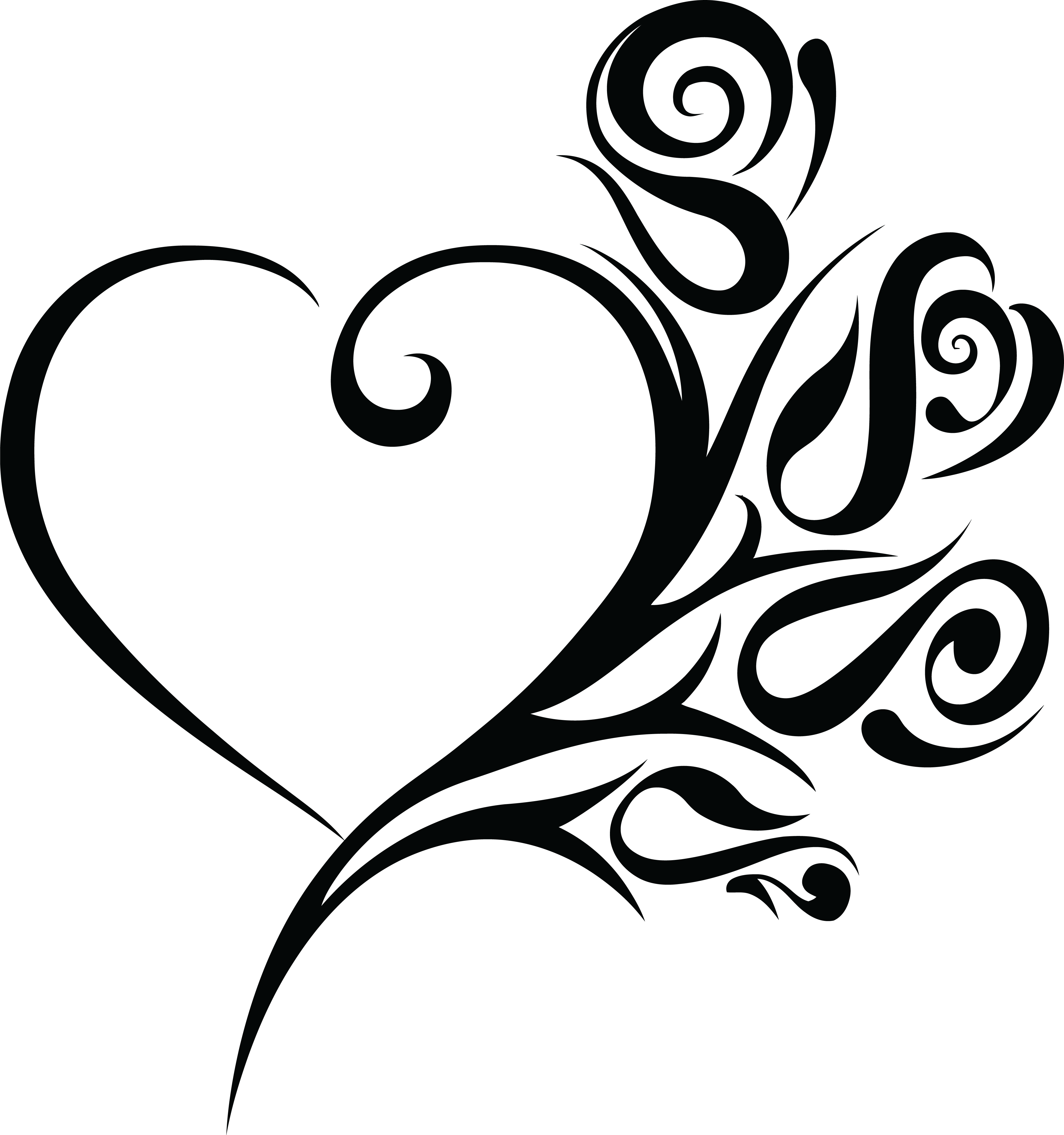 Free Heart Design Black And White, Download Free Heart Design Black And