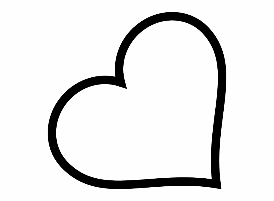 Black Heart Outlines Free Clipart Images Outline Heart