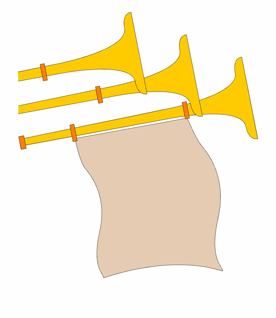 Scroll Clipart Golden Horn With Banner
