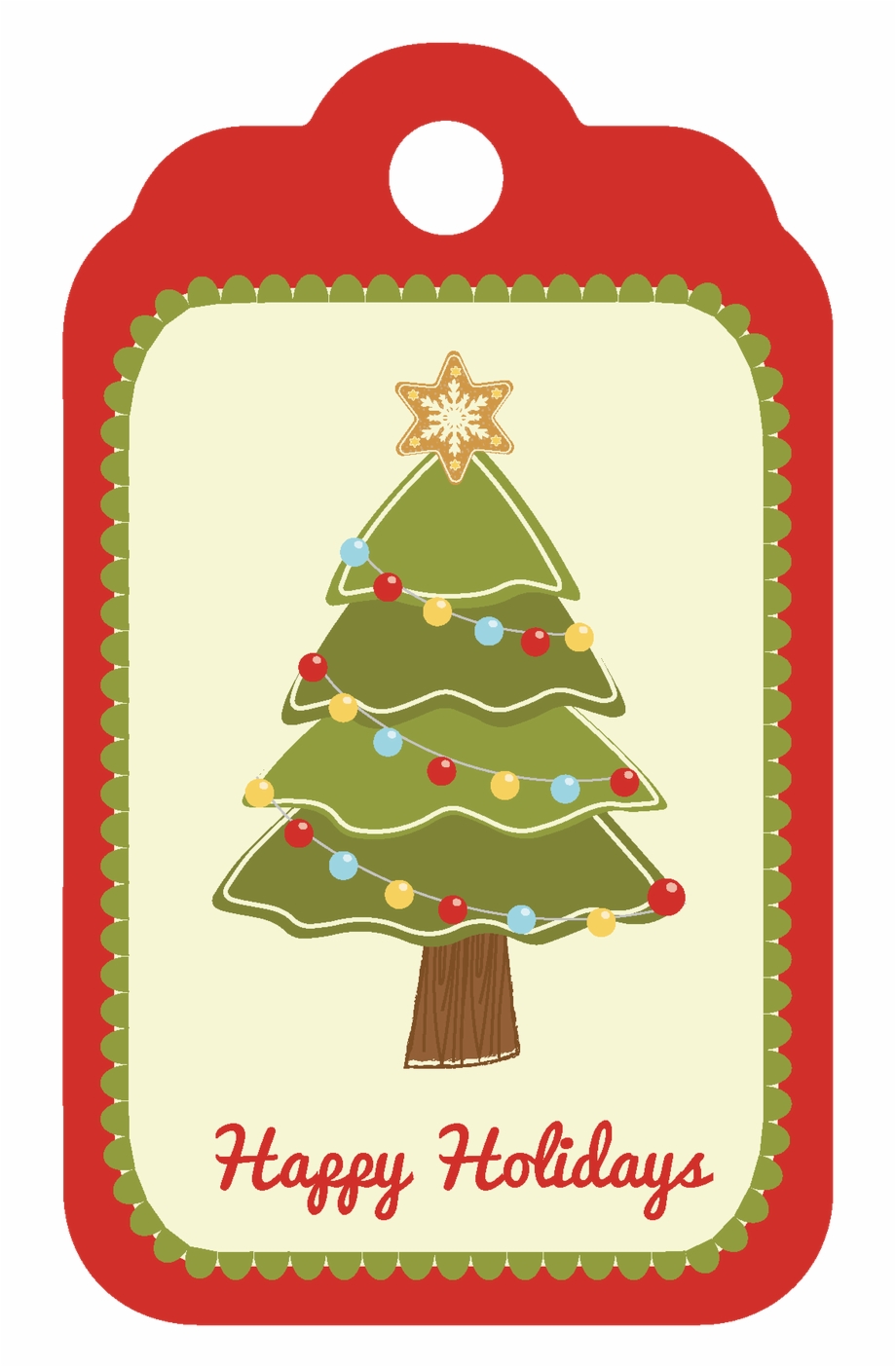 holiday gift tag clip art