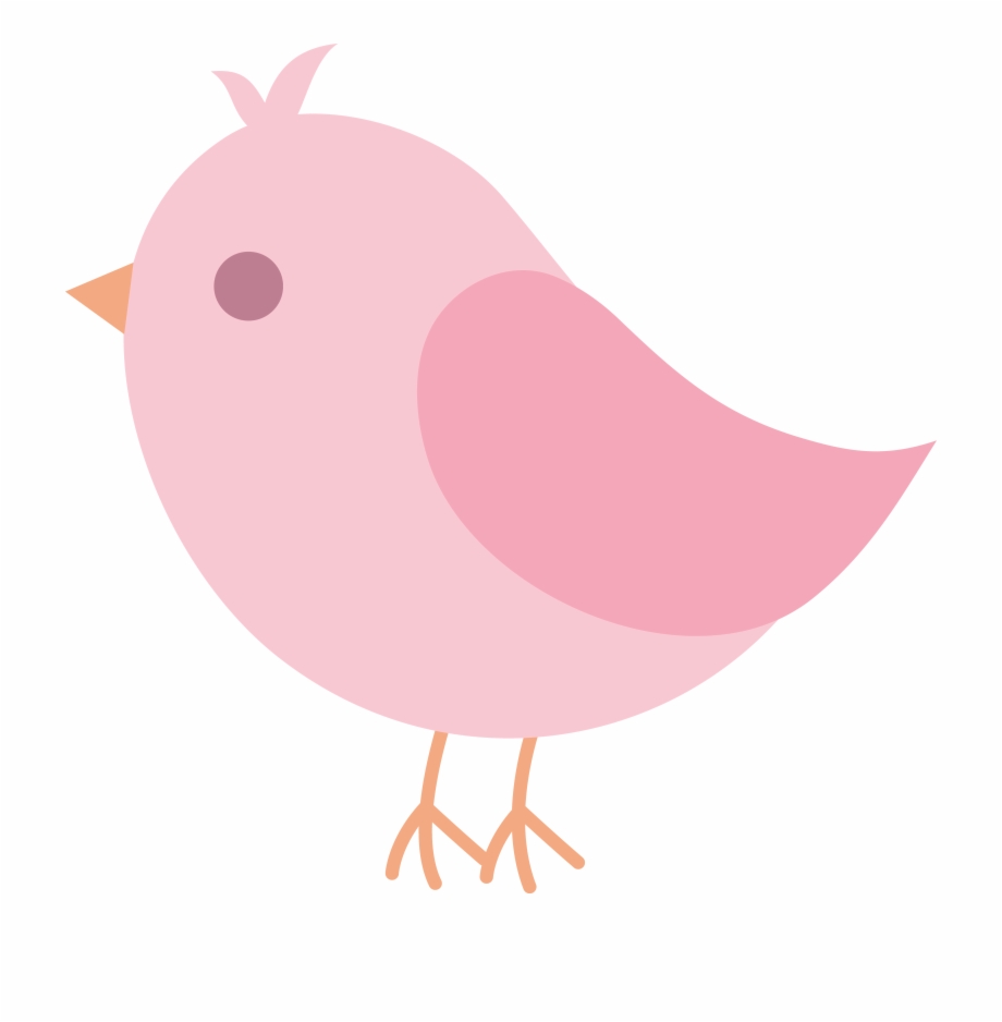 pink bird clipart
