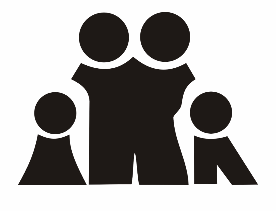 Family Black Silhouette Kids Png Image Family Clip