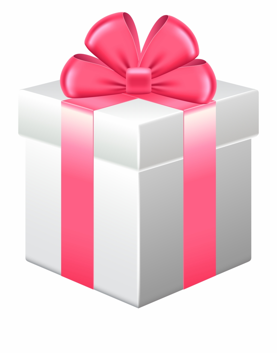 Gift Box With Pink Bow Png Clipart