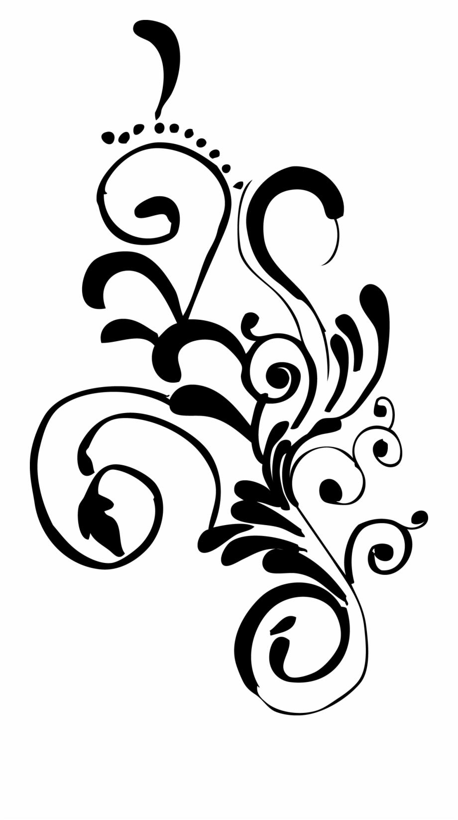 Floral Vector Png Vector Flower Black And White
