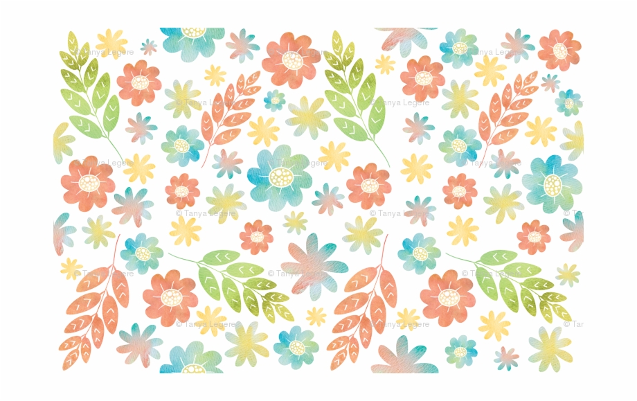 Watercolour Floral For Pattern