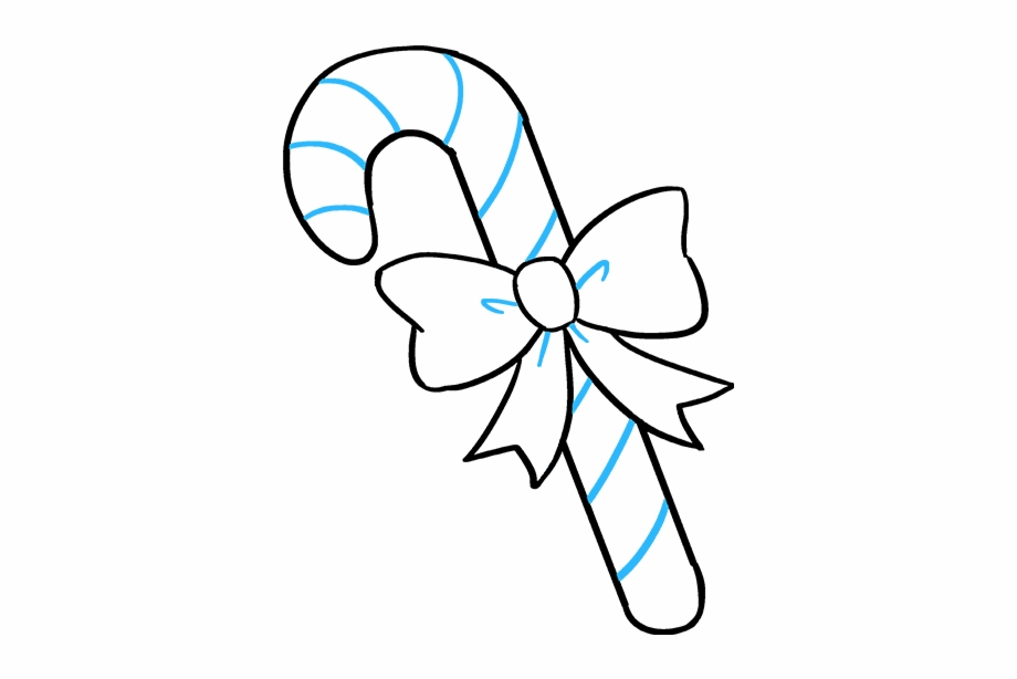 candy cane clipart drawing
