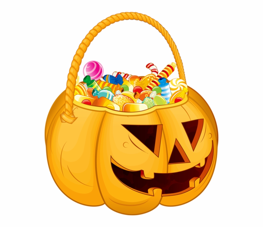 Trunk Or Treat Candy Clipart Pumpkin Filled With