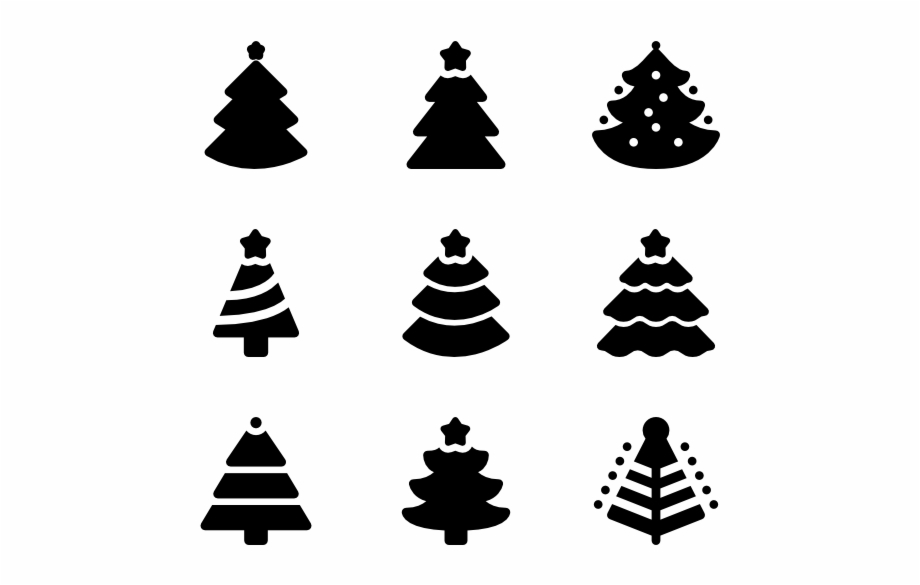 Cool Christmas Trees Christmas Tree Vector Icon