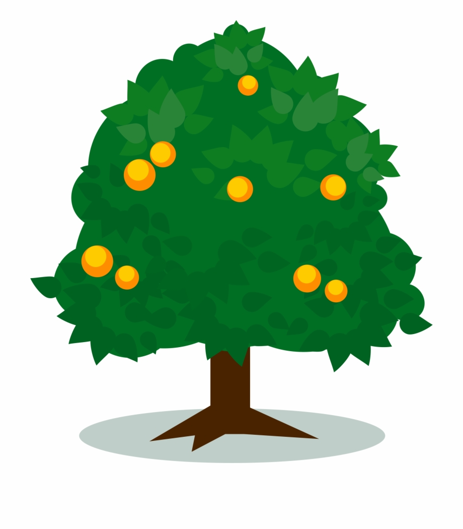 Cartoon Christmas Tree Clipart Lemon Tree Transparent