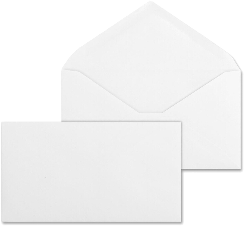 Commercial White Envelopes Open Side Envelope