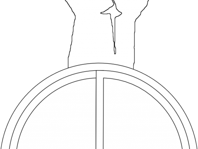Drawn Fist Black And White Power Symbol