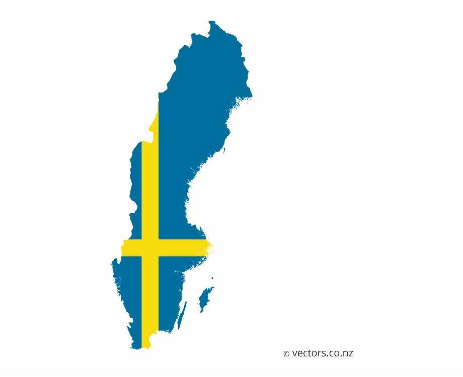 sweden map vector
