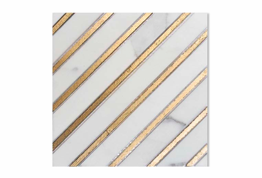 Beam Calacatta Gold Gold Striped Calacatta Marble Tiles