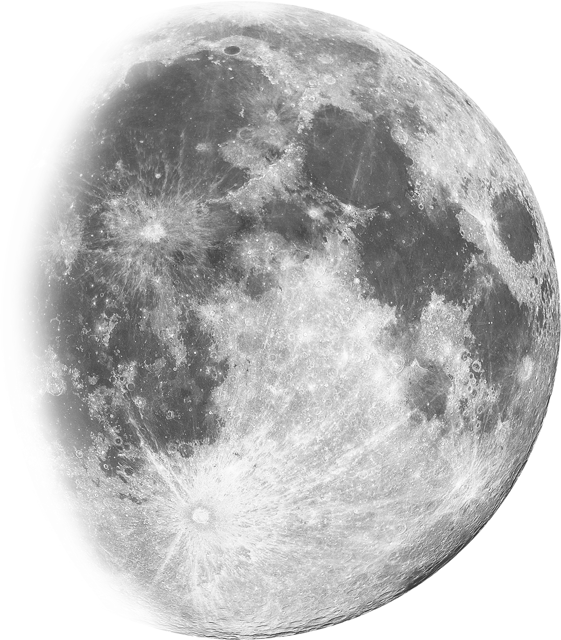 cartoon transparent background moon
