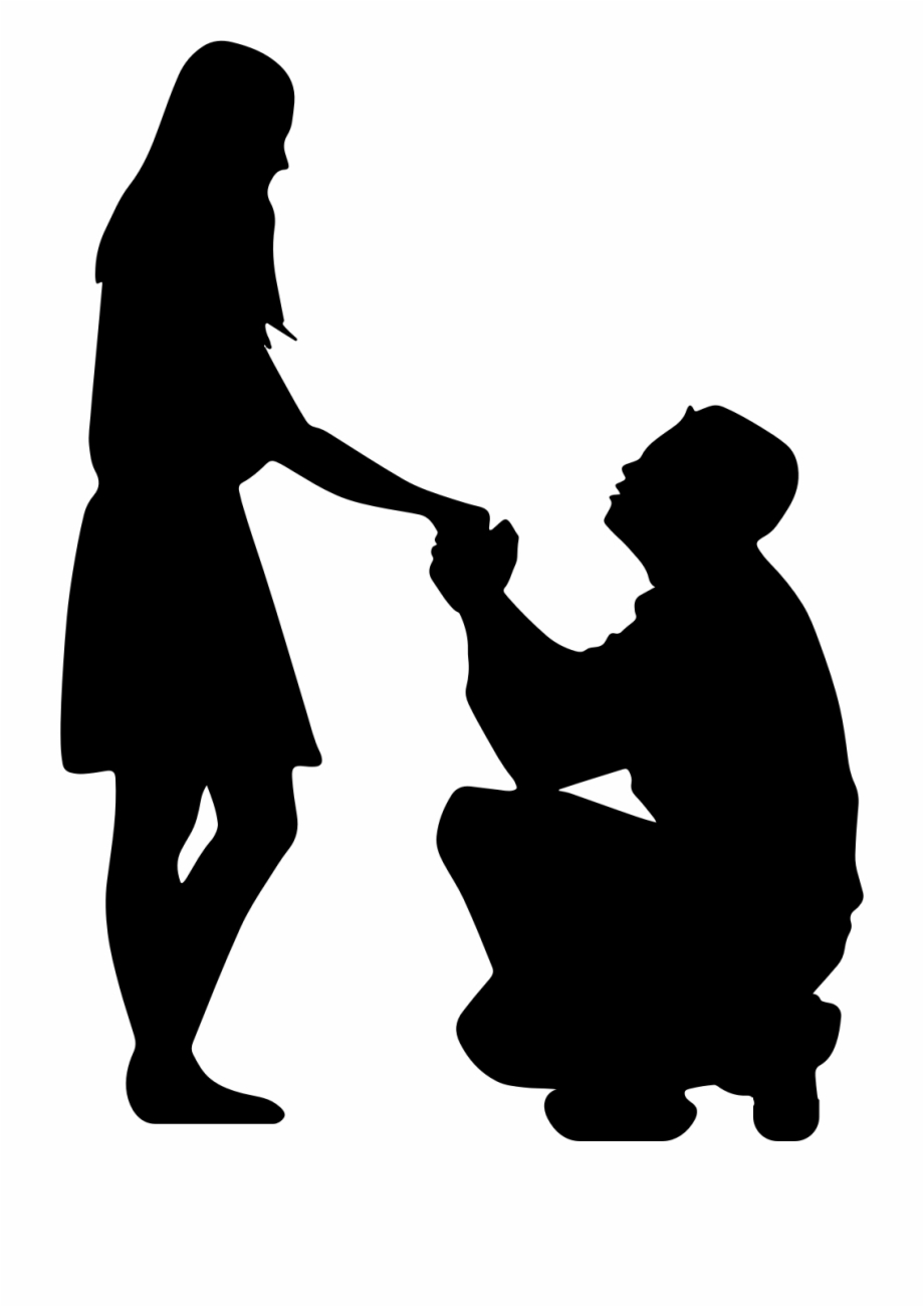 Clip Arts Related To : Kiss Silhouette Intimate relationship Clip art - men...
