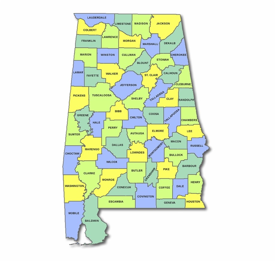 Alabama County Map Map Of Alabama Counties