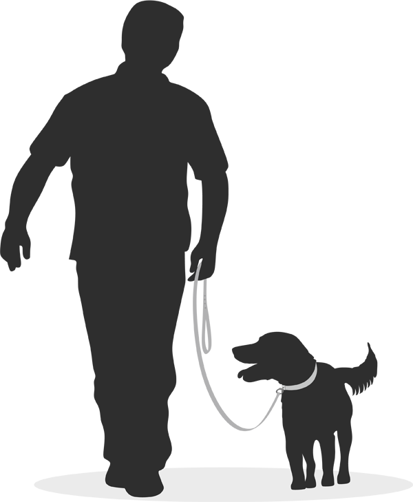 dog walking silhouette transparent
