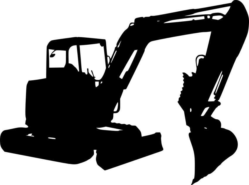 Excavator Clipart Transparent Construction Equipment Silhouette Png