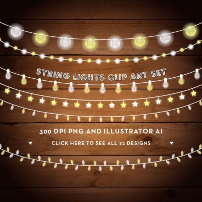 Christmas Light String Png