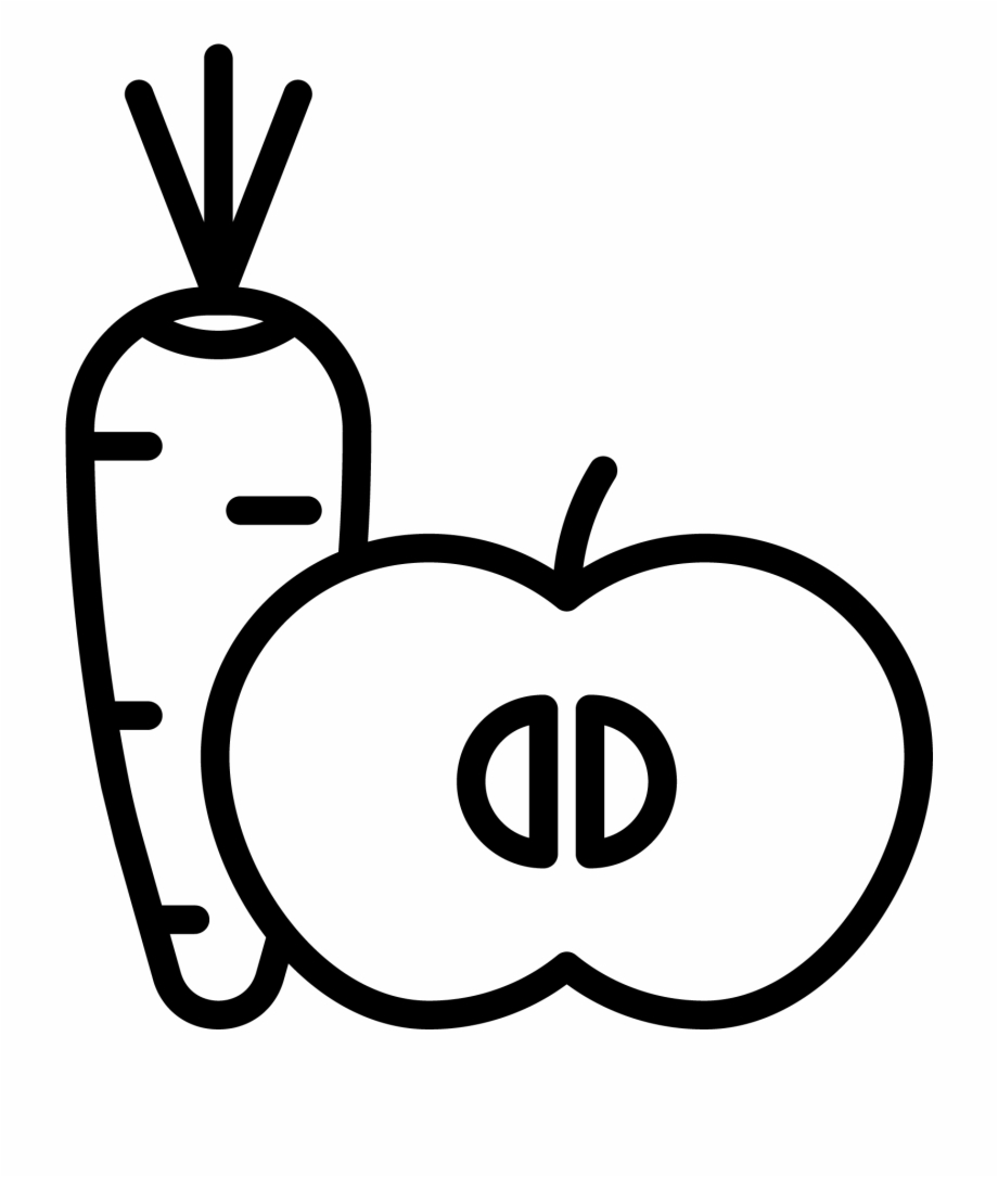 Carrot And Apple Icon