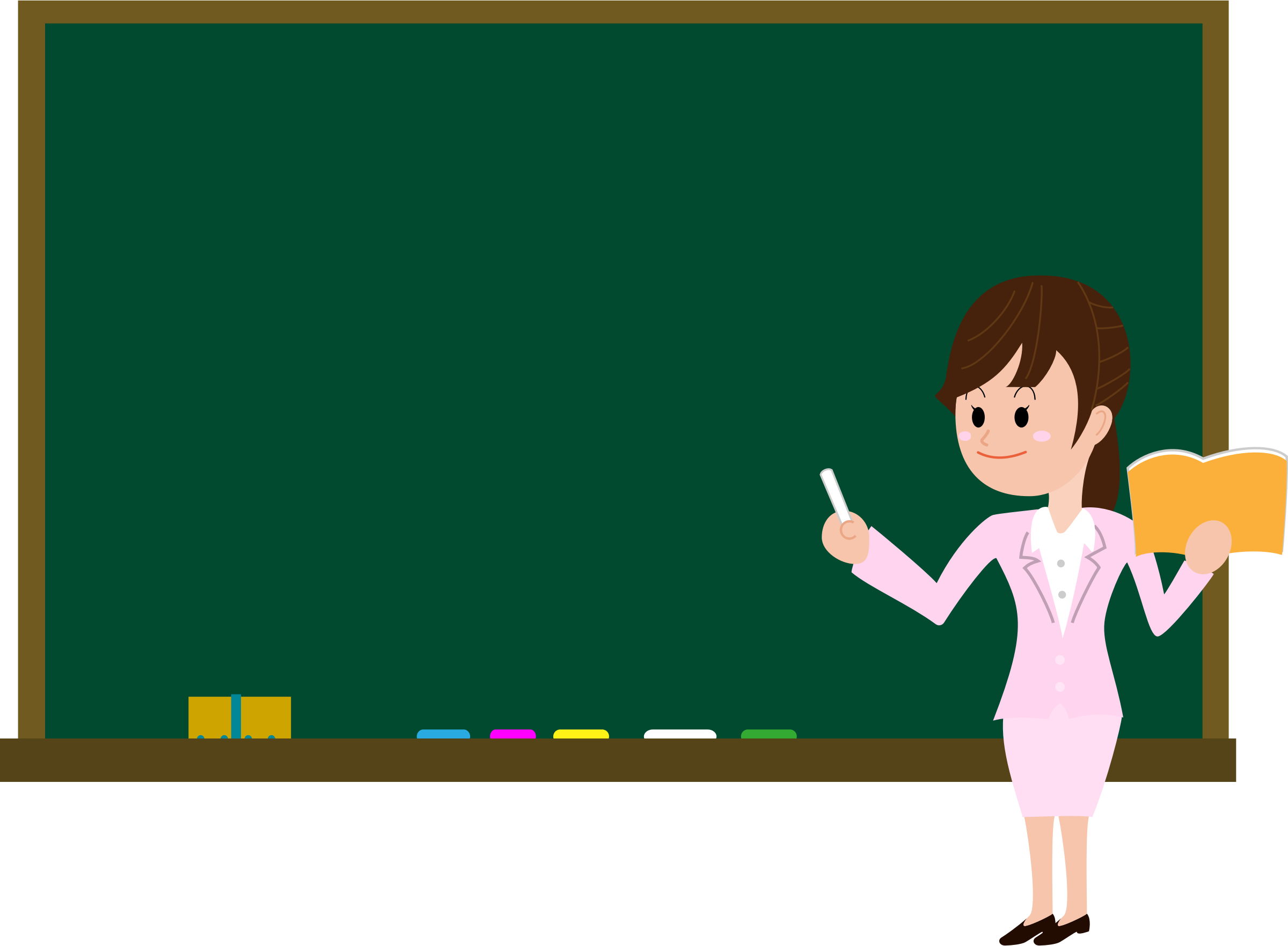 Blackboard Drawing Teacher Blackboard With Teacher Clipart