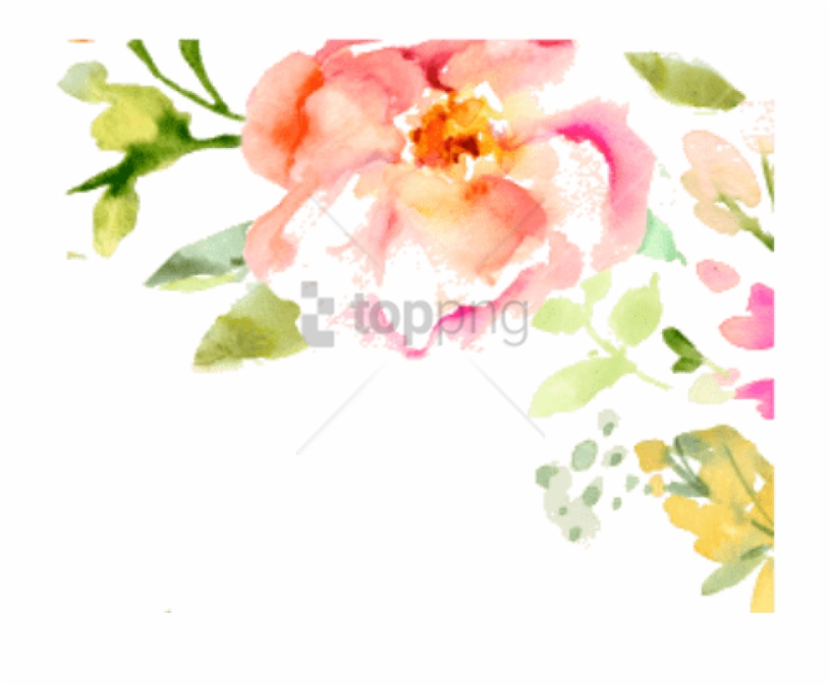 free watercolor floral borders clipart
