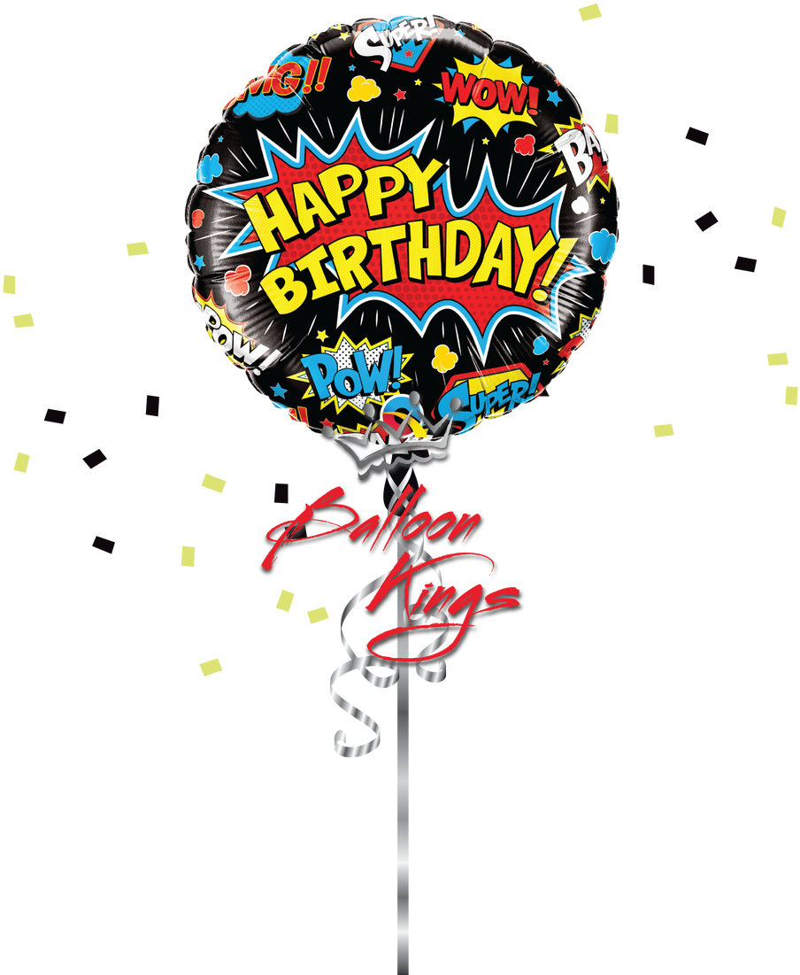 superhero happy birthday balloon

