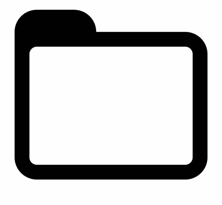 Folder Icon Black And White