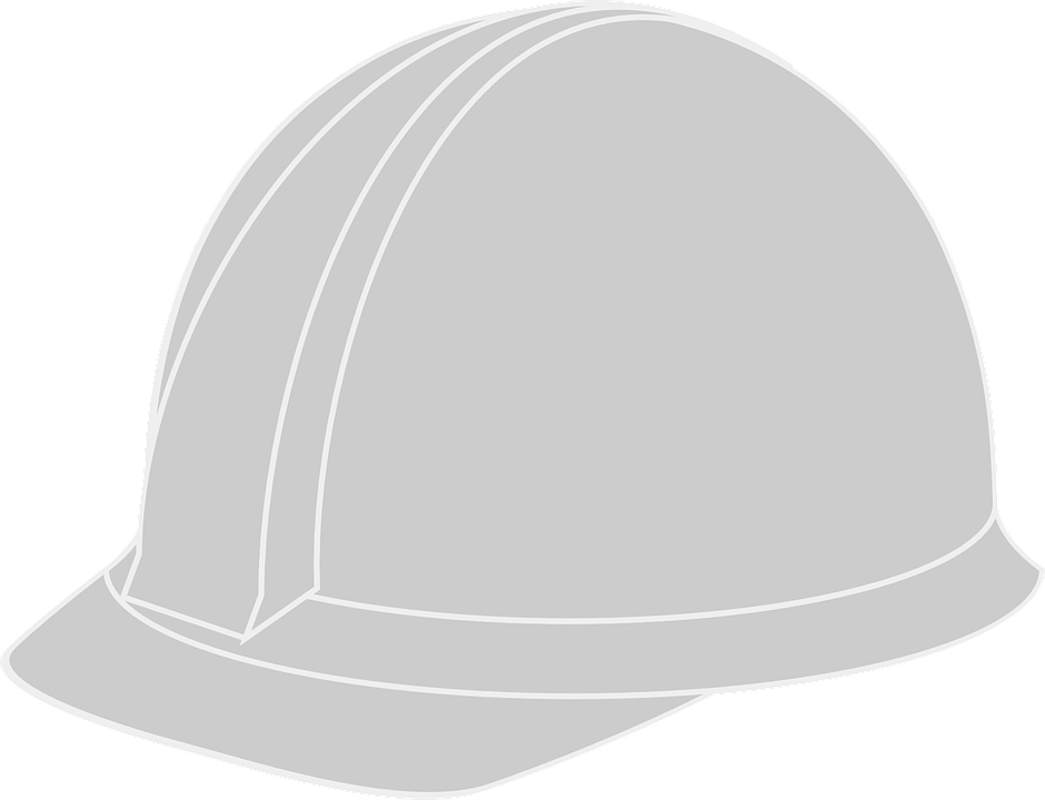 Hard Hat Helmet White Equipment Safe Headgear White