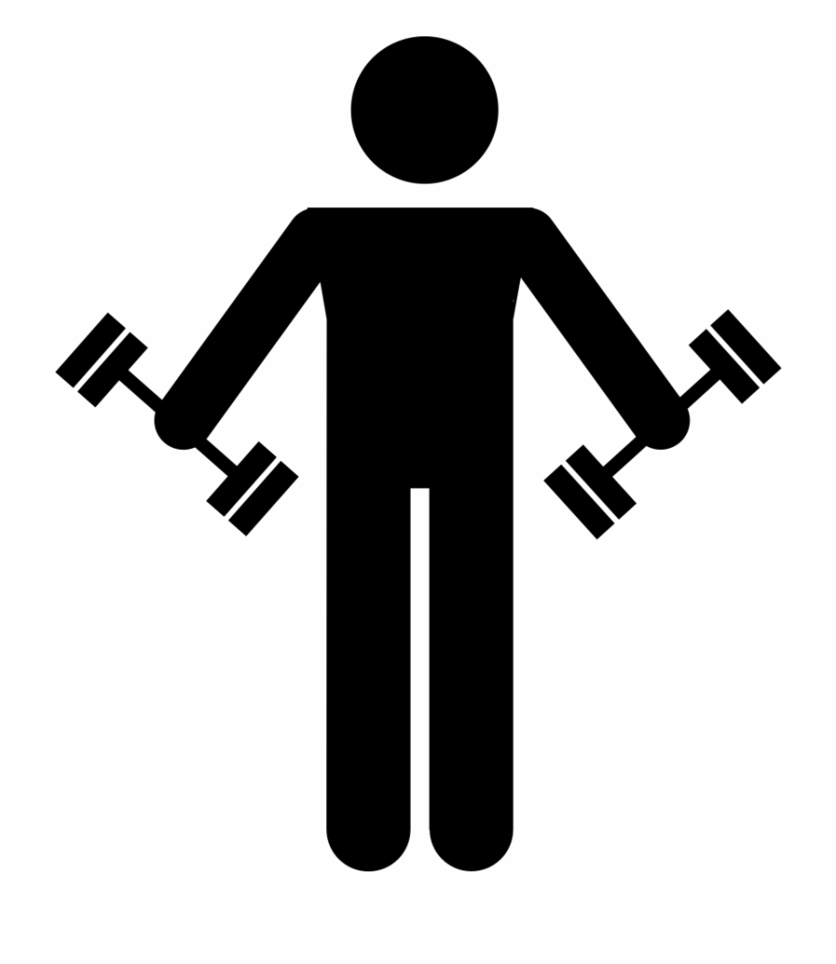 Man Lifting Weight Man Lifting Weights Icon