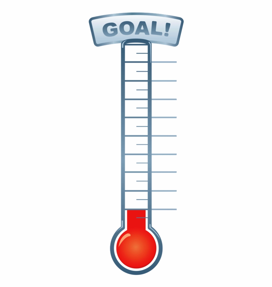 Fundraising Transparent Png Pictures Thermometer Goal Chart Png