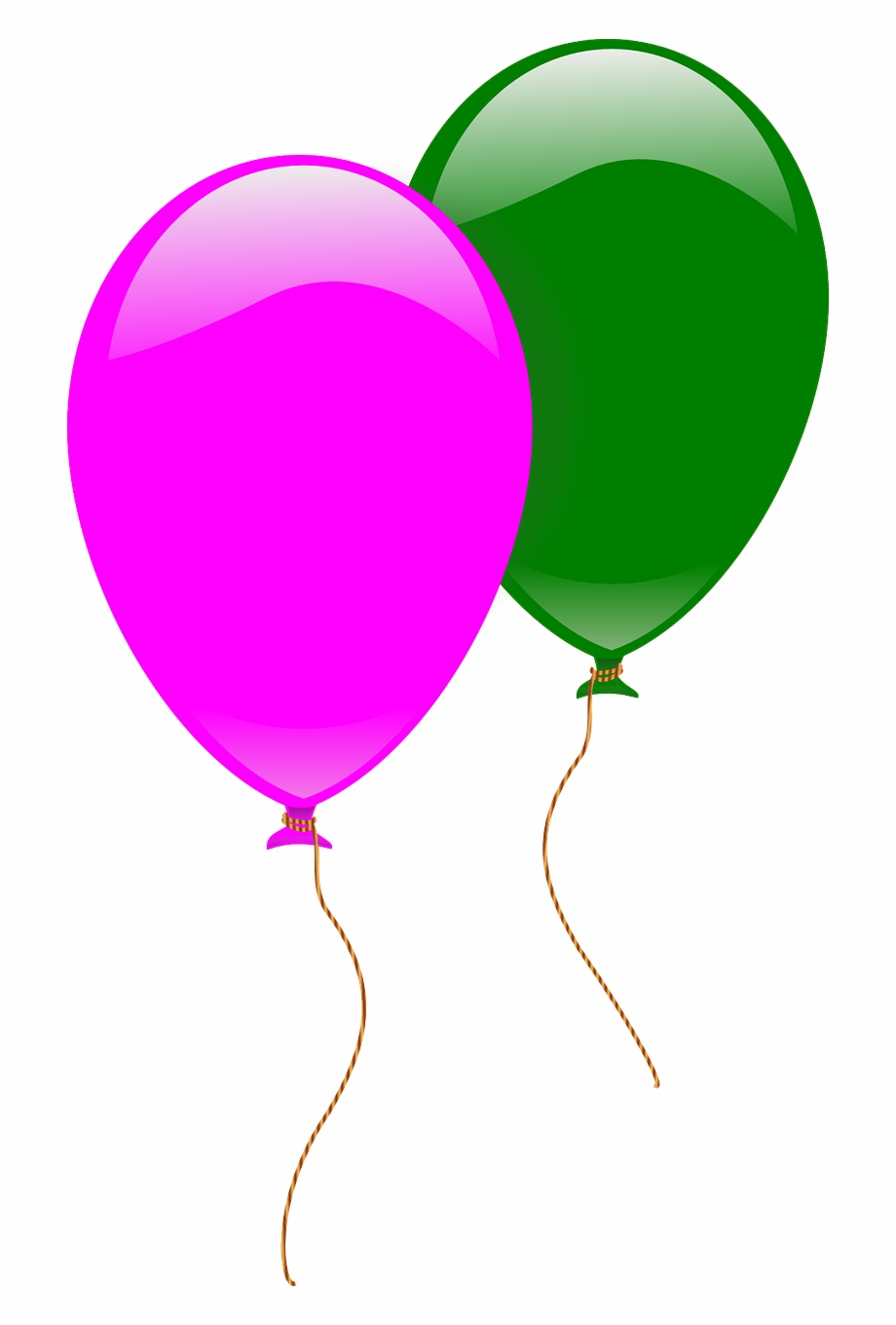 Balloons Pink Green Flying Png Image 2 Balloons