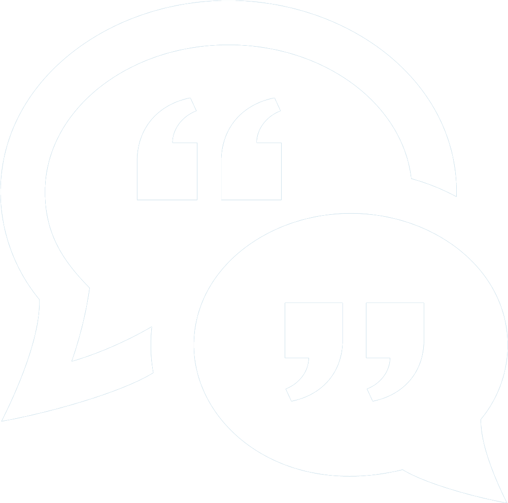 Communication White Icon Png Png Download Testimonials Bubble