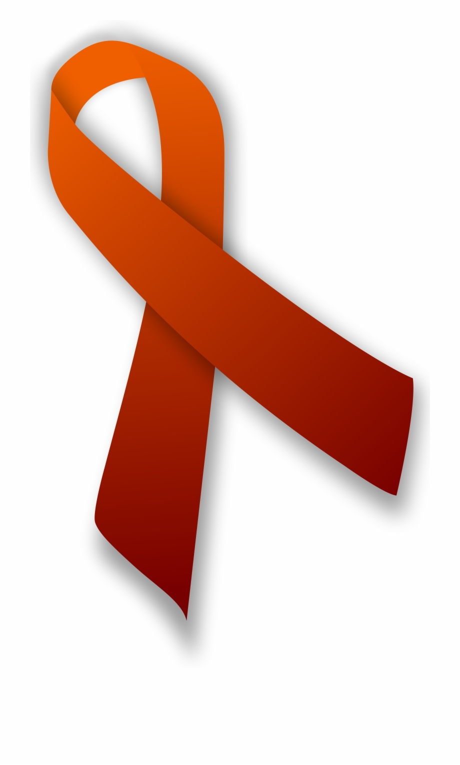 Orange Ribbon Png Blood Cancer Awareness Symbol