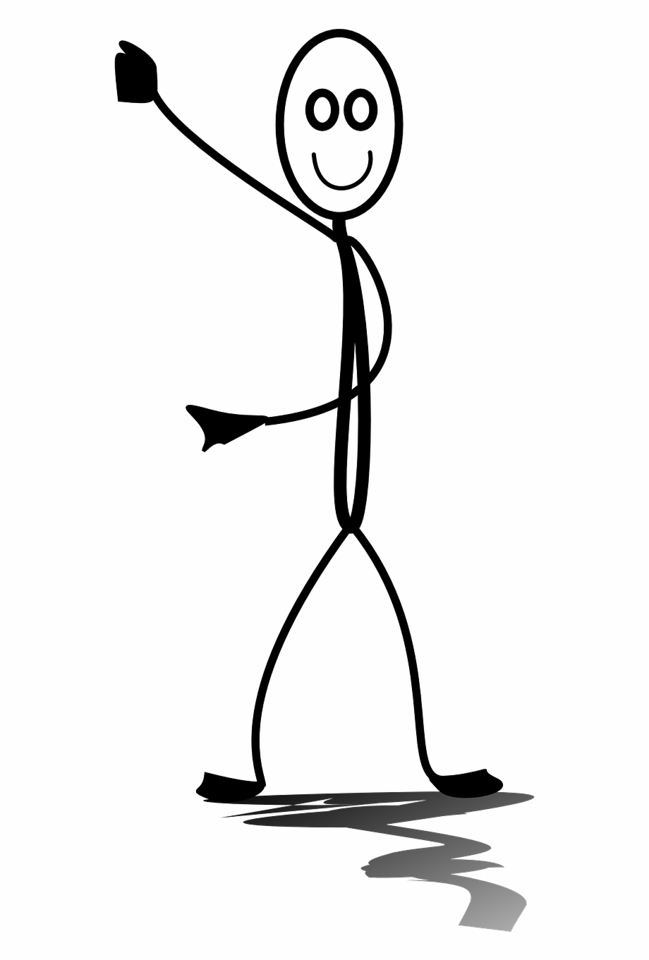 Stand Show Smile Png Stick Figure Holding Something