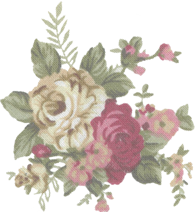 Tumblr Static Vintage Flower Print Stock By Candy
