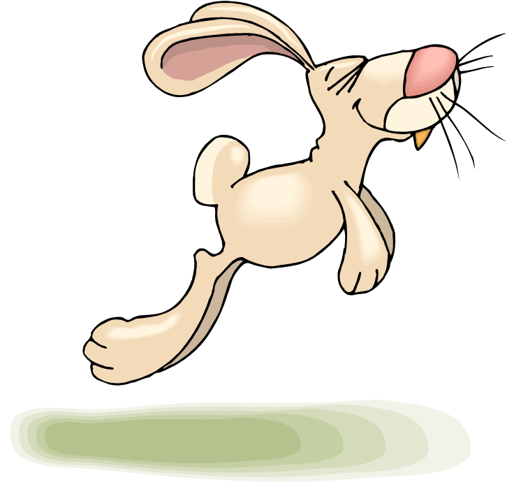 Jumping Bunny Png Hop Clipart
