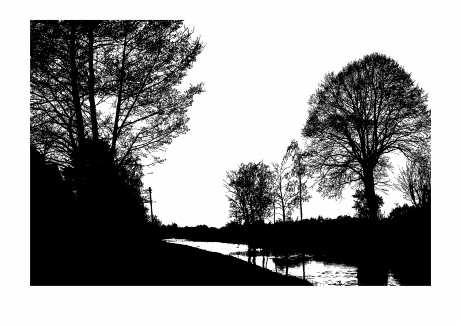 Free Black And White Landscape Drawings, Download Free Black And White